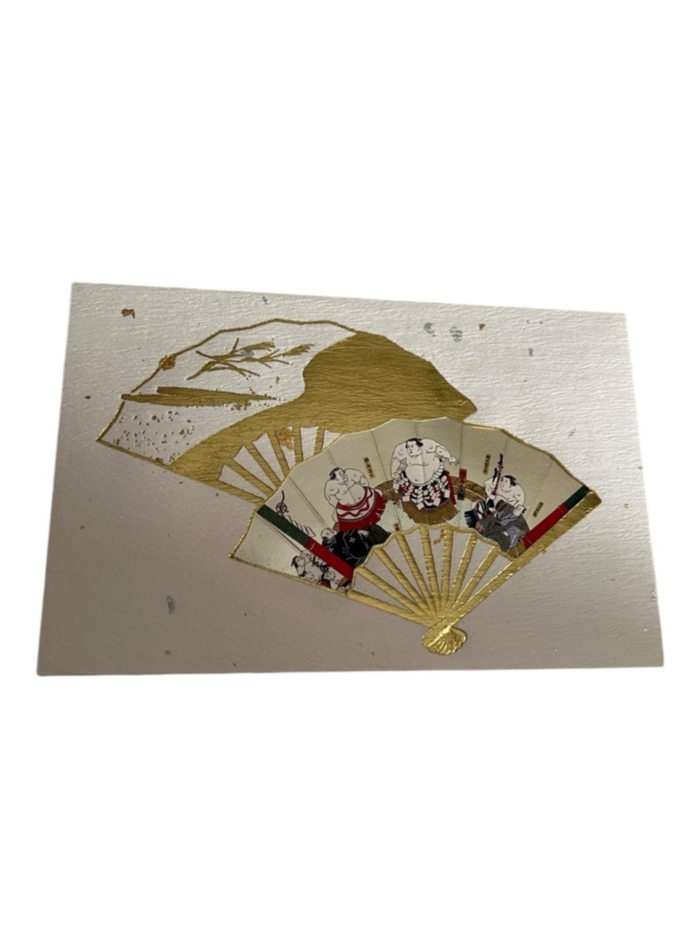Fukui Asahido Blank Greeting Card Print Kyoto Japan Sumo Wrestler Fan Print